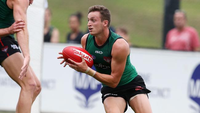 Orazio Fantasia spent time up the ground. Pic: Michael Klein