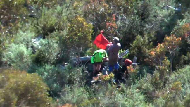 The experienced hikers had spent the night on the mountain. Picture: Victoria Police