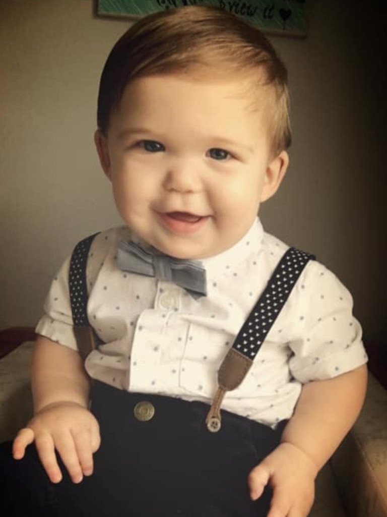 This is my son Leo. He deserves to win because he is adorable! He overcame ALL the odds in pregnancy to just be this perfect little miracle baby. He is a rough and tumble typical boy but also a really gentle and kind kid. His best friends are two big British Bulldogs and he wakes up every morning babbling about ‘doggies’. (Bonus points for suspenders right?) QLD's Cutest Babies. Picture: Jac Wil-in