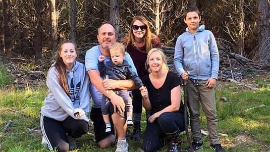 Grace Bertè and her family foraging in a NSW forest.