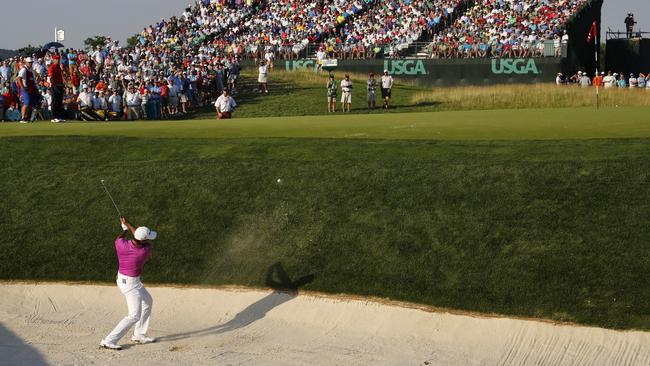 Jason Day’s slim US Open hopes were lost after a double bogey on the 17th hole