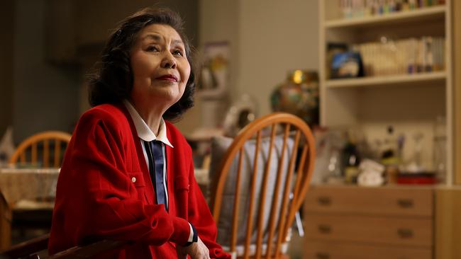 ‘If I die without telling anyone, how will people know?’: Hiroshima survivor Teri Teramoto in her Sydney home this week. Picture: Jane Dempster