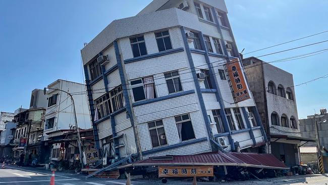 Most of the damage was in Hualien. Picture: CNA via AFP