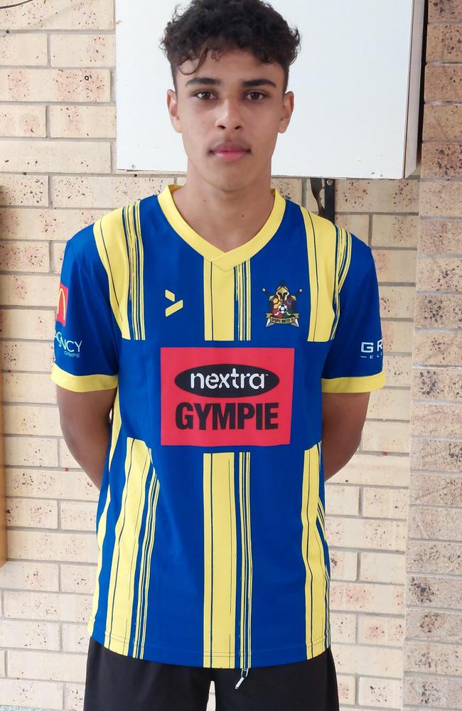 Joshua Pratt from Gympie United has been named by his coaches as a player to watch.