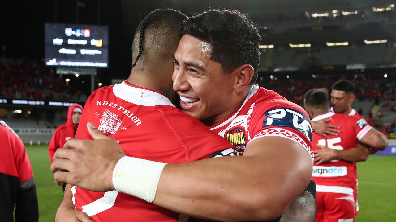Tonga’s stars are looking forward to the board’s drama being over. (Photo by Fiona Goodall/Getty Images)