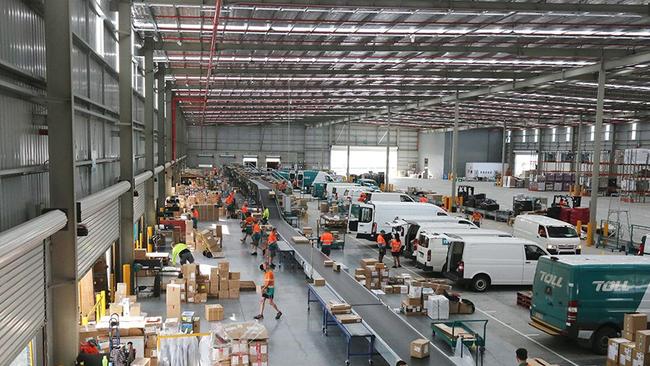 Toll Gold Coast covers 10,250 sqm and is a $33m purpose-built logistics hub located in Arundel. Photo: Supplied