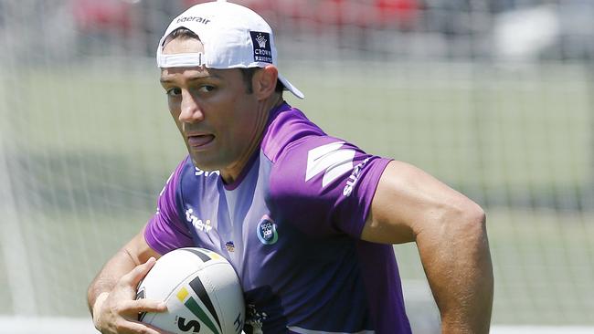 Melbourne Storm training at Goschs Paddock. Cooper Cronk. Pic: Michael Klein