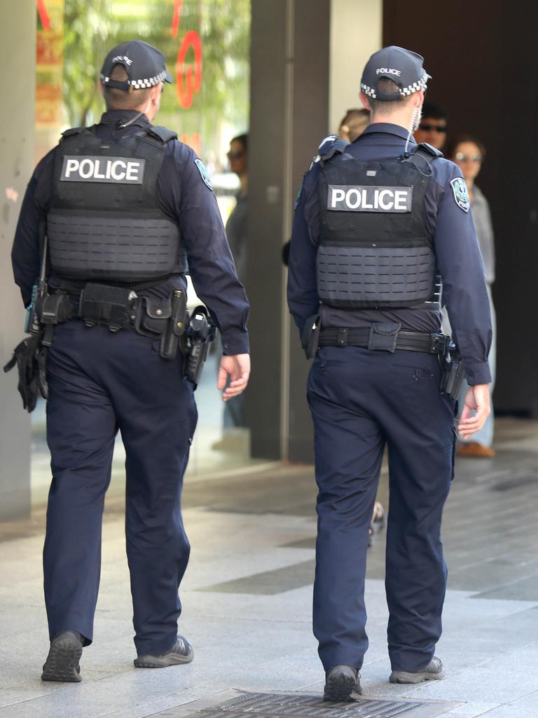 Traders comment on the increased security in Rundle Mall, since a recent increase in the amount of crime and theft. 15 March 2024. Picture Dean Martin