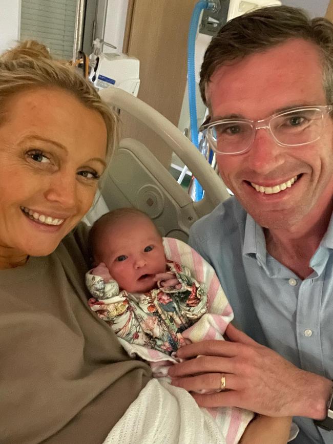 The baby girl has been named Celeste Grace. Photo: Twitter