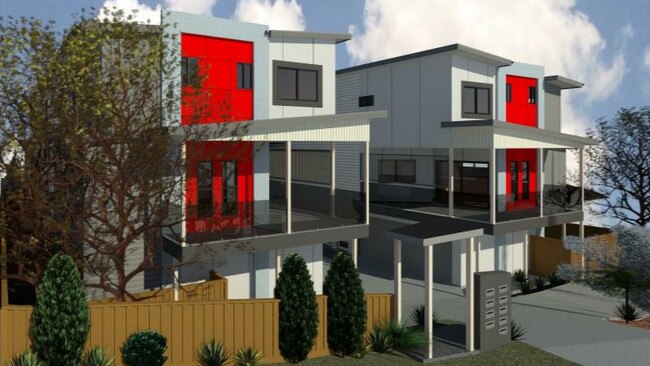 Artist impression for the townhouse development on Richmond Rd, Morningside. Picture: Brisbane City Council/PD Online