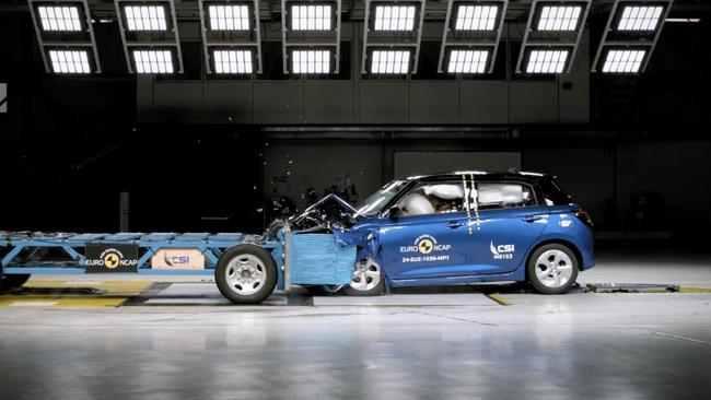 Suzuki Swift EuroNCAP crash test. Photo: Supplied