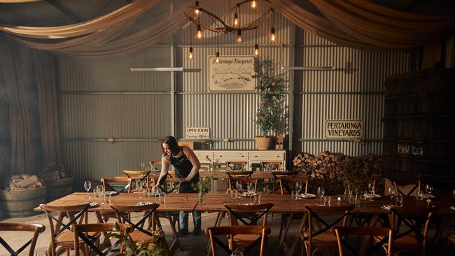 Dining space at The Kitchen at Bec Hardy.