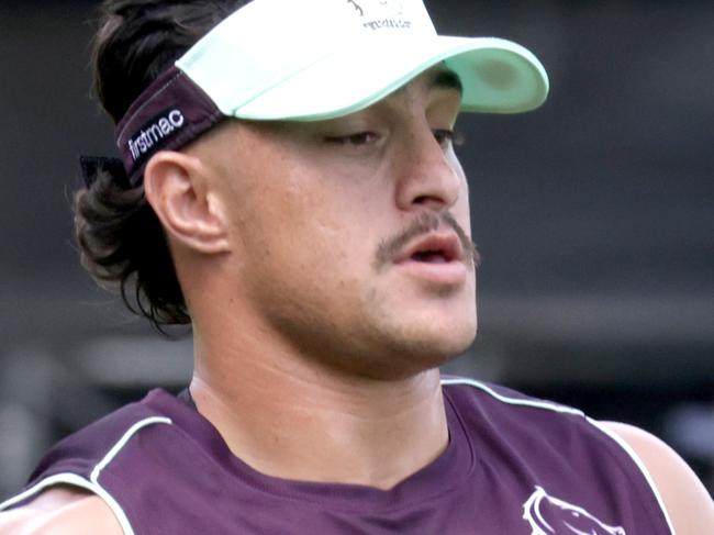 Kotoni Staggs, at Broncos pre-season training, Rugby League NRL, Red Hill, on Sunday 2nd of December 2024 - Photo Steve Pohlner