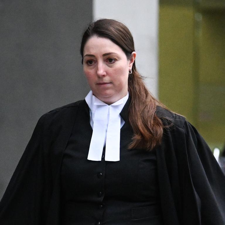 Crown Prosecutor Caroline Marco leaves the Supreme Court in Brisbane. Picture: NewsWire