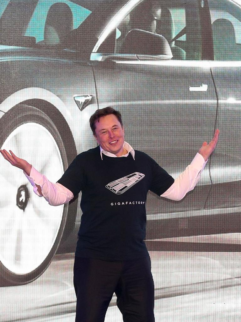 Elon Musk at a Tesla event in January. Picture: STR/AFP