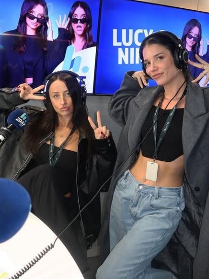 The co-hosts successfully dragged the story out of her! Picture: Instagram/HappyHour