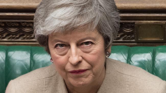 Prime Minister Theresa May during Friday’s debate in the House of Commons on the government's Withdrawal Agreement Bill.