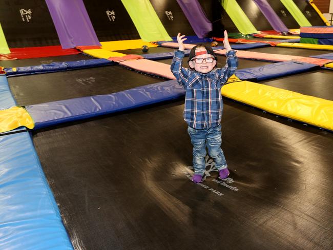 Jacob enjoying playtime at Jump and Bounce Trampoline Park Hoppers Crossing.