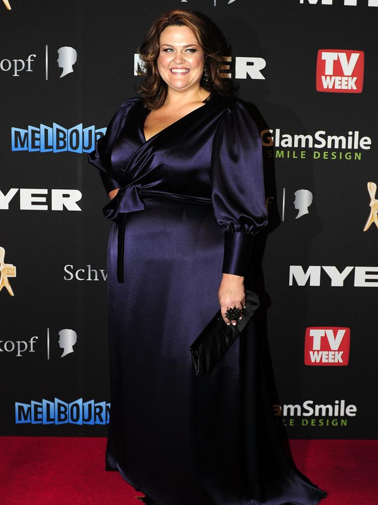 On the red carpet at the 2012 Logie Awards.