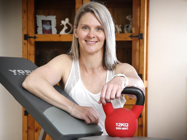 Hidden impacts of COVID. Cardiac arrest survival rate down 50 per cent due to people being at home or away from bystanders. Justine Phillips, 46, had a cardiac arrest in July. She was found by her daughter, 14, and her son, 16, began CPR while on the phone to the ambulance.     Picture: David Caird