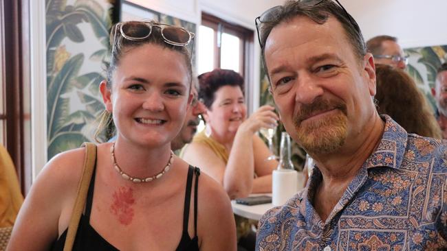 Jess McQueen with her boss and owner of Blue Dive Mark Fraenkel at the Court House Hotel Picture: Gizelle Ghidella