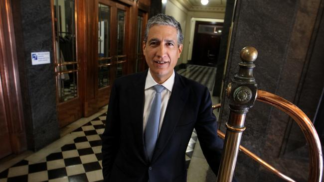 Orica chief executive Alberto Calderon speaks at the Melbourne Mining Club lunch at Melbourne Town Hall. Picture: David Geraghty