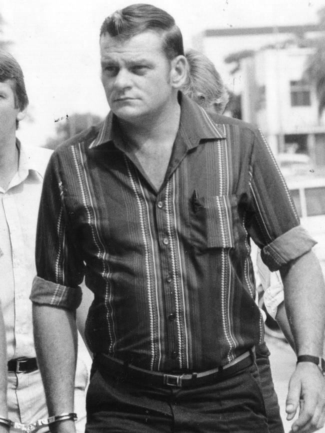 Reginald Arthurell in 1981 when he faced murder charges for the murder of Ross Browning, 19, in the Northern Territory.