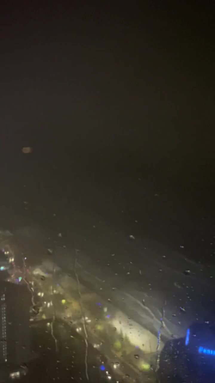 Cyclone Alfred's high winds seen from Gold Coast's tallest tower