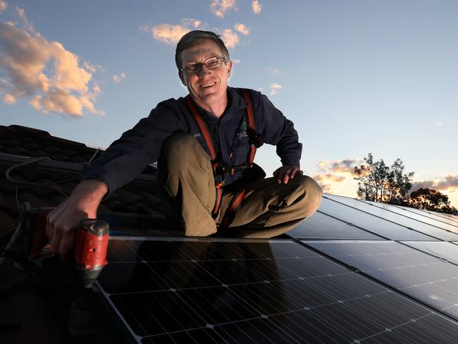 There’s a lot to consider when installing solar panels. Picture: James Croucher