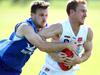 BFNL - Barwon Heads v Geelong Amateur. 

No 18, Cameron Lewis for Geelong Amateurs.