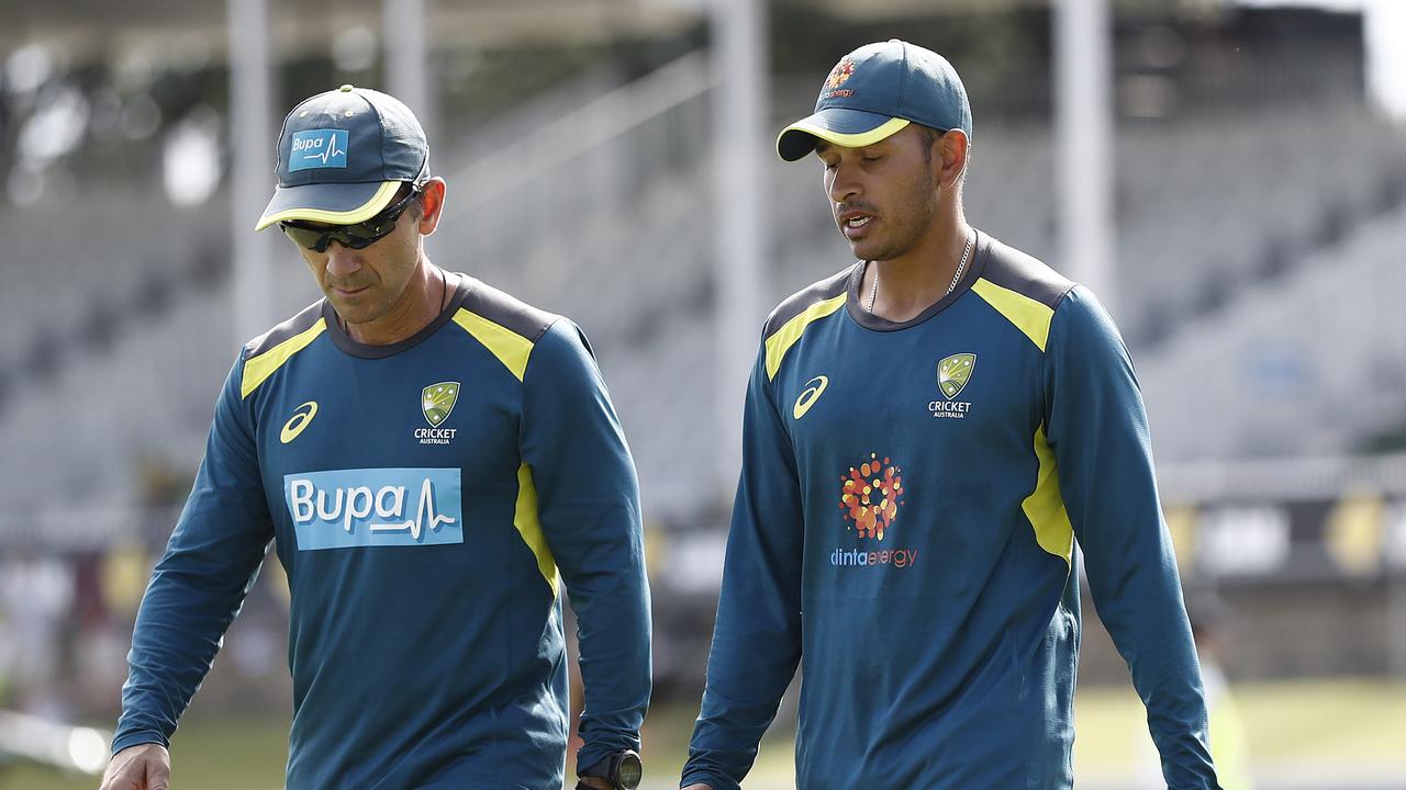 Two clashes between Justin Langer and Usman Khawaja were captured on 'The Test'.