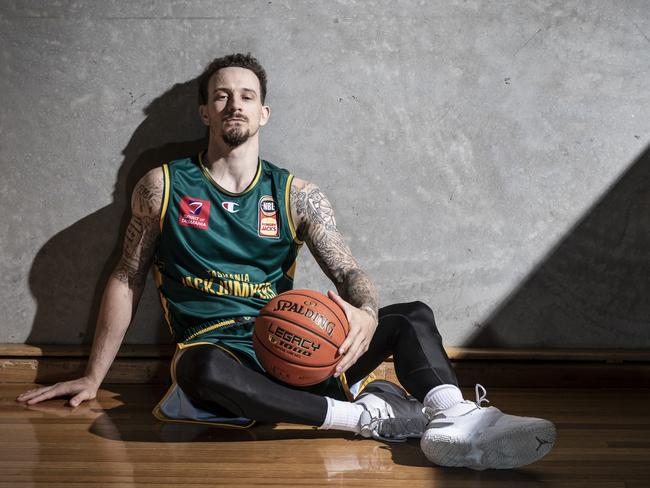 Josh Adams says the JackJumpers players are itching to hit the court for the team’s first game. Picture: Eddie Safarik