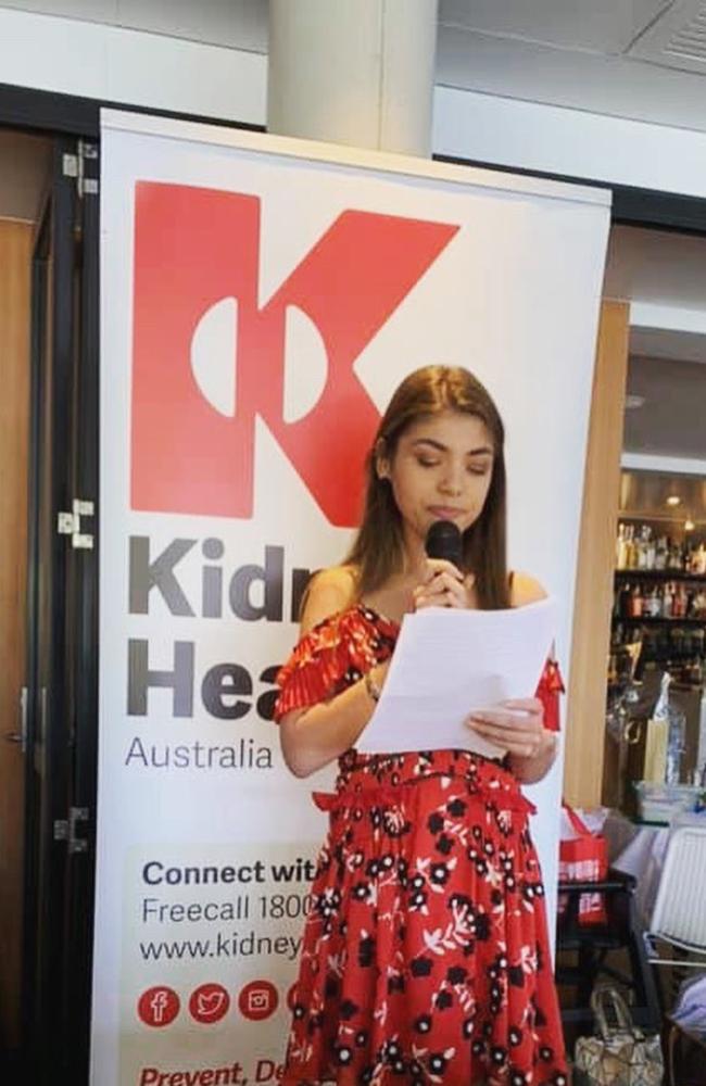 Olivia is now an advocate for kidney health and organ donations in Australia. Photo: Supplied.