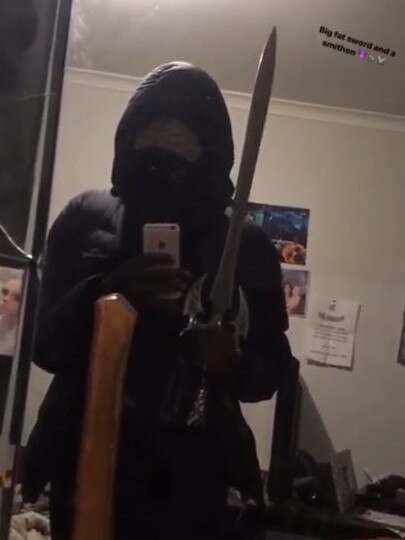 Gang members also use social media to brag about their weapons and post photos waving guns and knives.