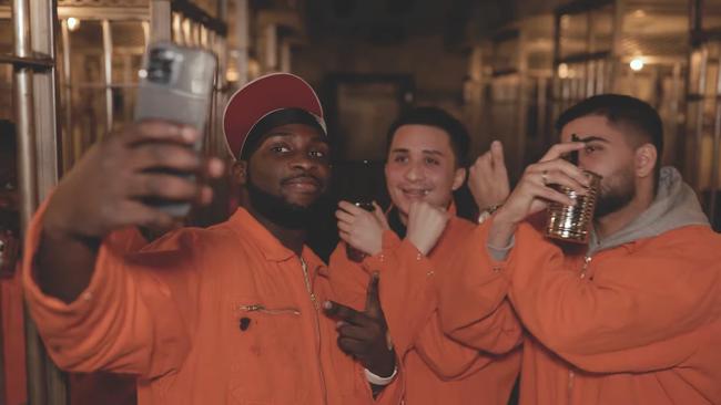 Guests are required to ‘smuggle’ in their own alcohol and wear orange jumpsuits. Picture: Fever / YouTube