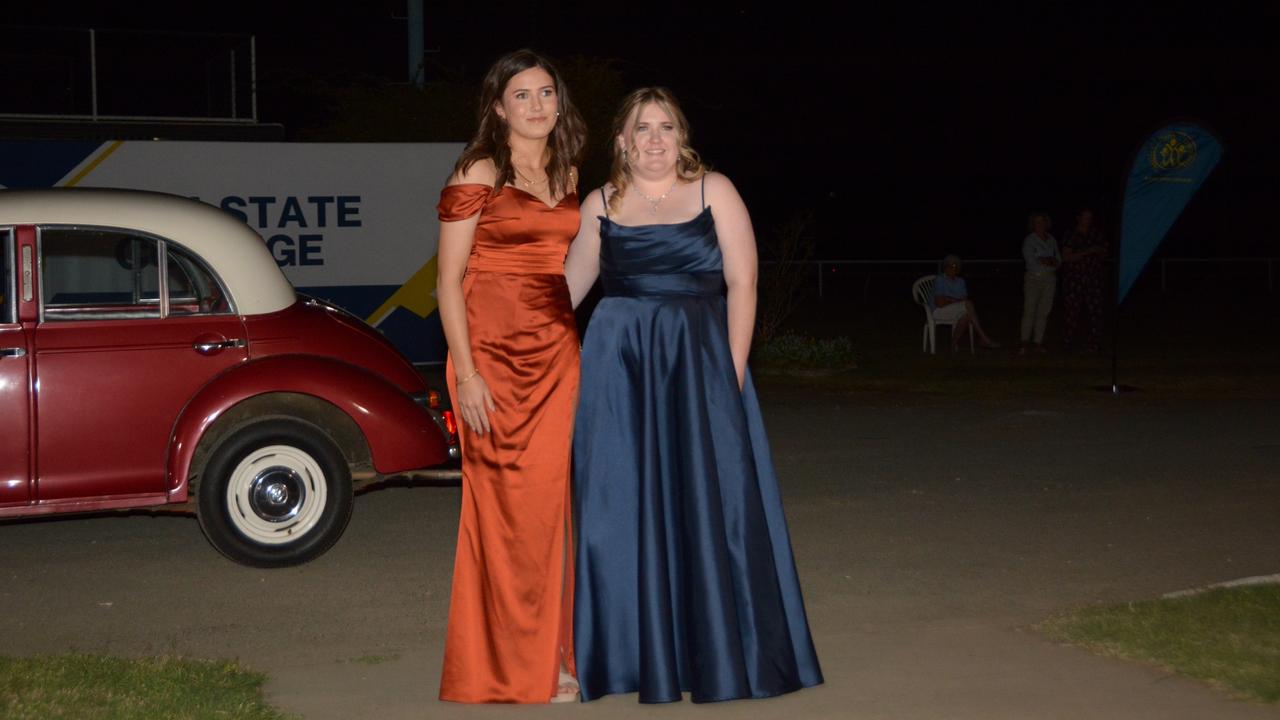 Roma State College formal 2024. Koria Hendry-Ratima and Hannah Brummell.