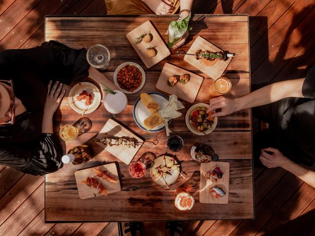 A selection of small plates to share from La Sardina Loca, at the newly re-opened In the Hanging Garden, in Hobart’s CBD. Picture: ROSIE HASTIE/DARKLAB MEDIA