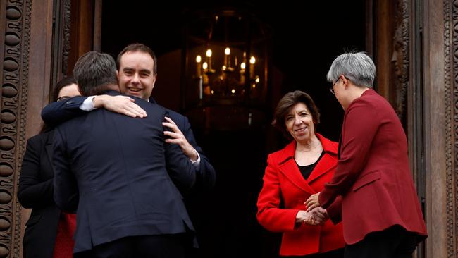 Tensions have thawed since the former government scrapped its $90 billion submarine deal with France. Picture: Yoan VALAT / POOL / AFP)