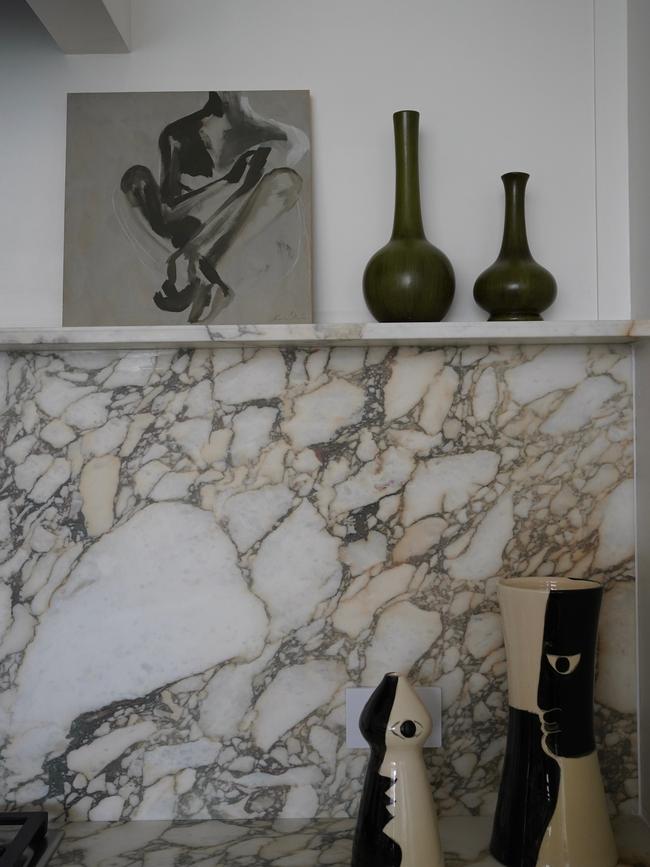 Travertine and marble will be everywhere next year. Sarah Weichel, Swike Design