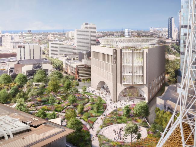 The NGV Contemporary has been described as Melbourne’s answer to the Eiffel Tower. Picture: Darcstudio