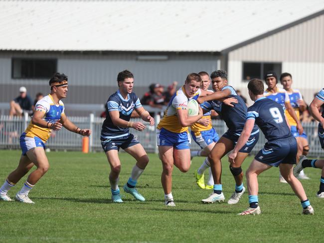 Pictured is The Peter Mulholland Cup at Ringrose Park, Wentworthville today. Patrician Brothers Blacktown v Matraville SHS. Picture: Tim Hunter.
