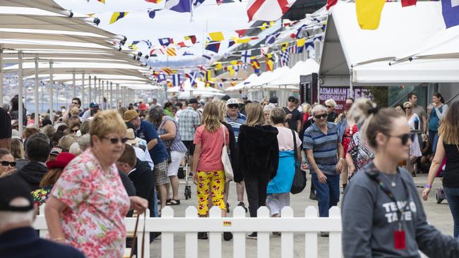 Taste Day 5: New Years Day Taste of Tasmania crowd. Picture: LUKE BOWDEN