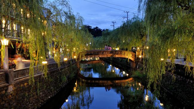 Kinosaki is an old-style onsen town with seven of the hot-spring baths. Picture: Shogo Nishiyama