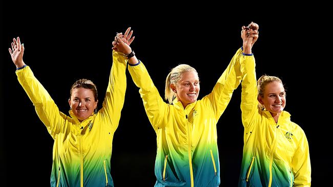 Australia raih emas di nomor tiga putri