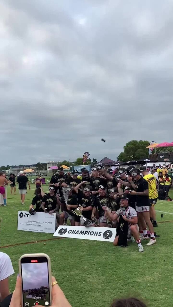 Dawgs celebrate Nines Premier League win the