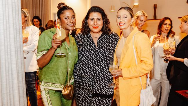 Joanna Tropeano (left), Ally Aoukar (middle), and Hayley Berlingeri (right) at KIIN new menu launch. Picture: Supplied