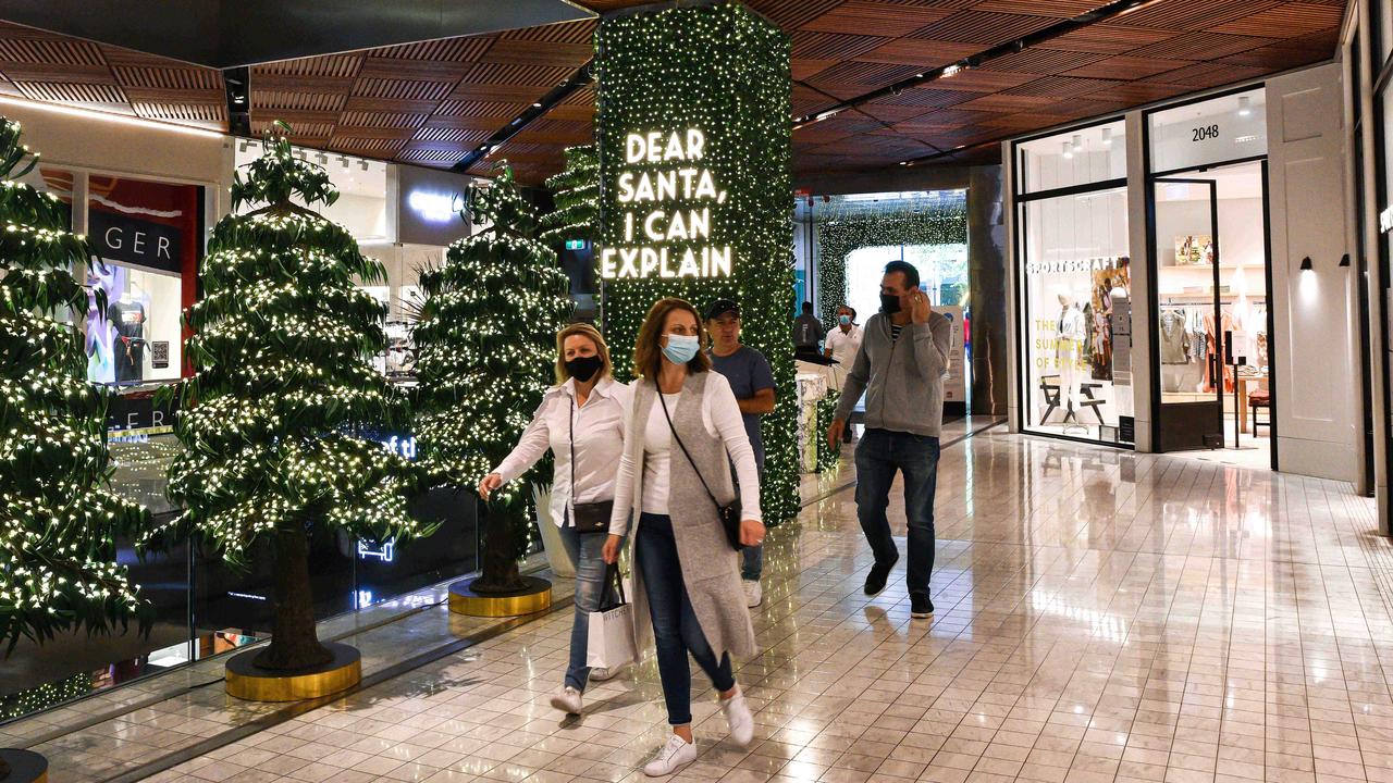 Shoppers are seen in Pitt Street Mall in Sydney. Picture: NCA NewsWire/Flavio Brancaleone