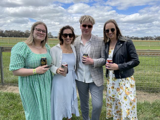 Olivia Oldaker, Celeste Vermeend, Wil Oldaker, and Abby Cummins.