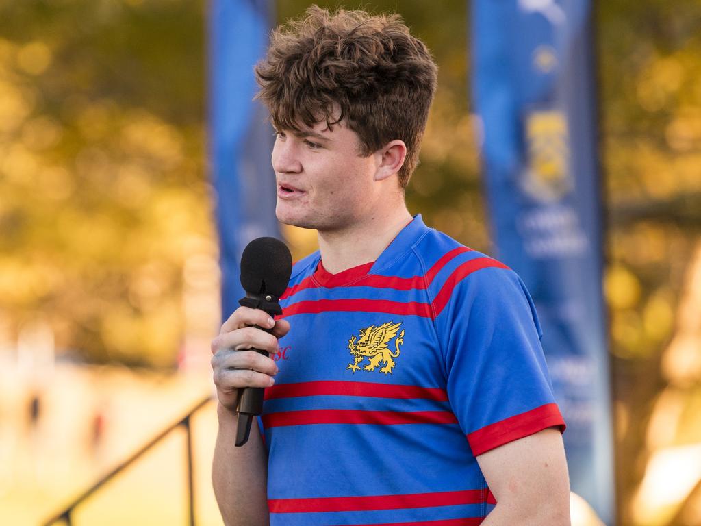 Downlands captain Mackenzie Koch after the game.