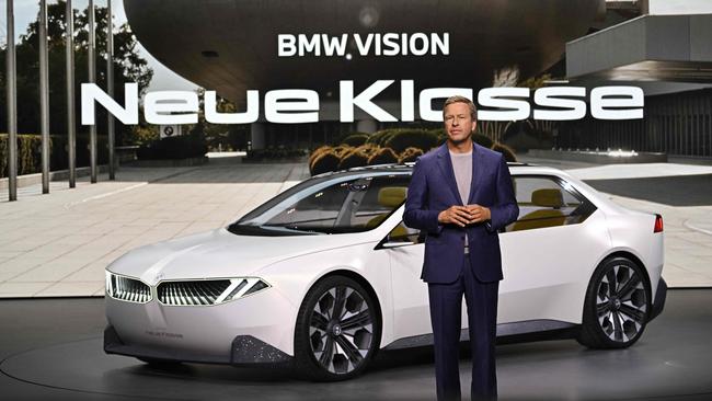 BMW chief executive Oliver Zipse presents the 'Neue Klasse' (New Class) project on the eve of the opening of the Munich Motor Show. Photo: Tobias SCHWARZ / AFP